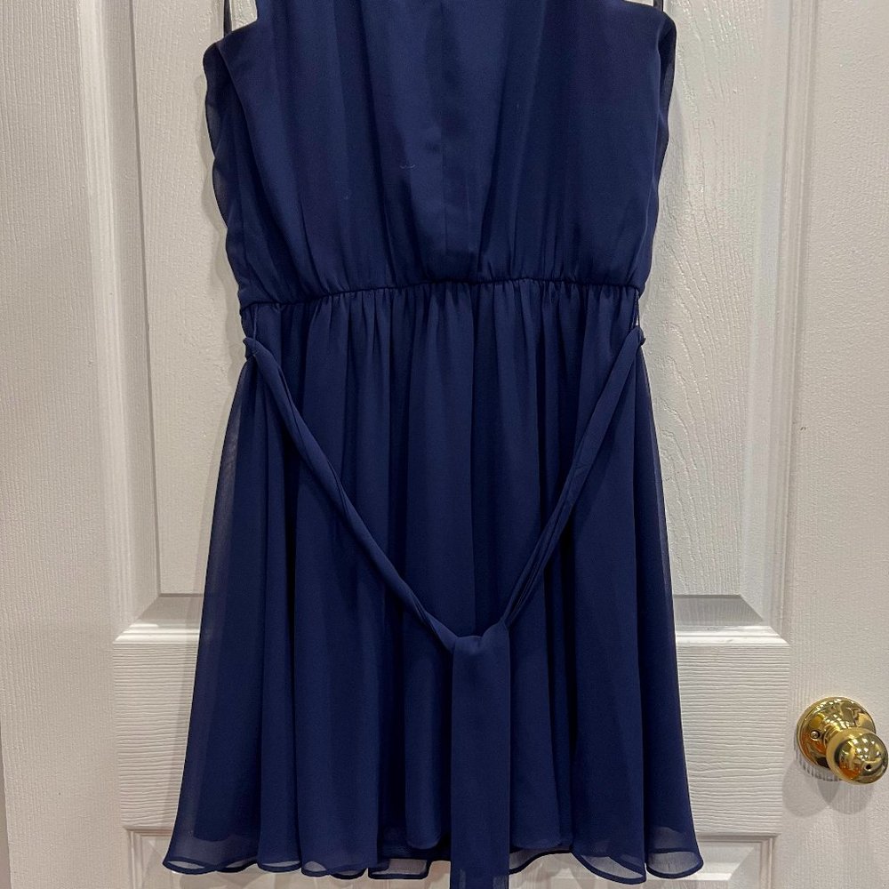 Iz Byer Scalloped Edge A-Line Dress, Size L - Picture 4 of 7